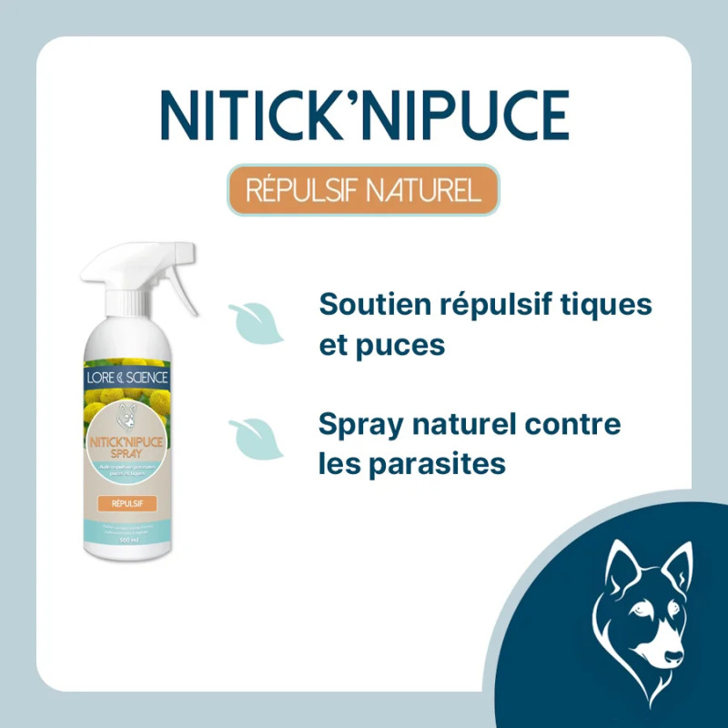 NiTick'NiPuce Spray - Dog parasite repellent support - Lore & Science